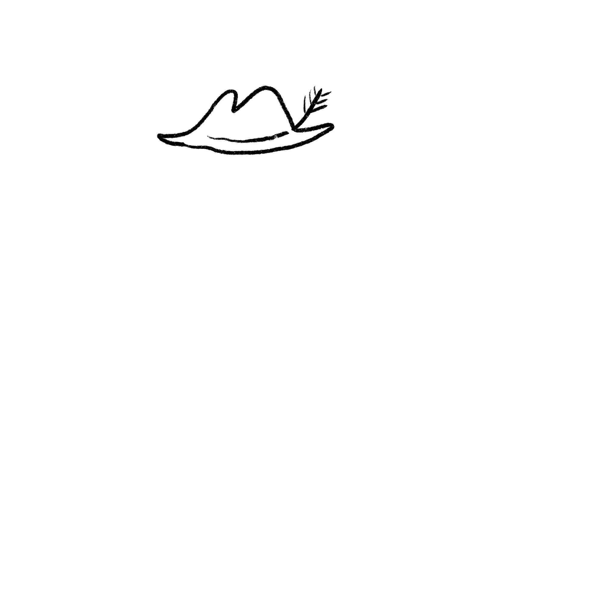 drawing of hat option